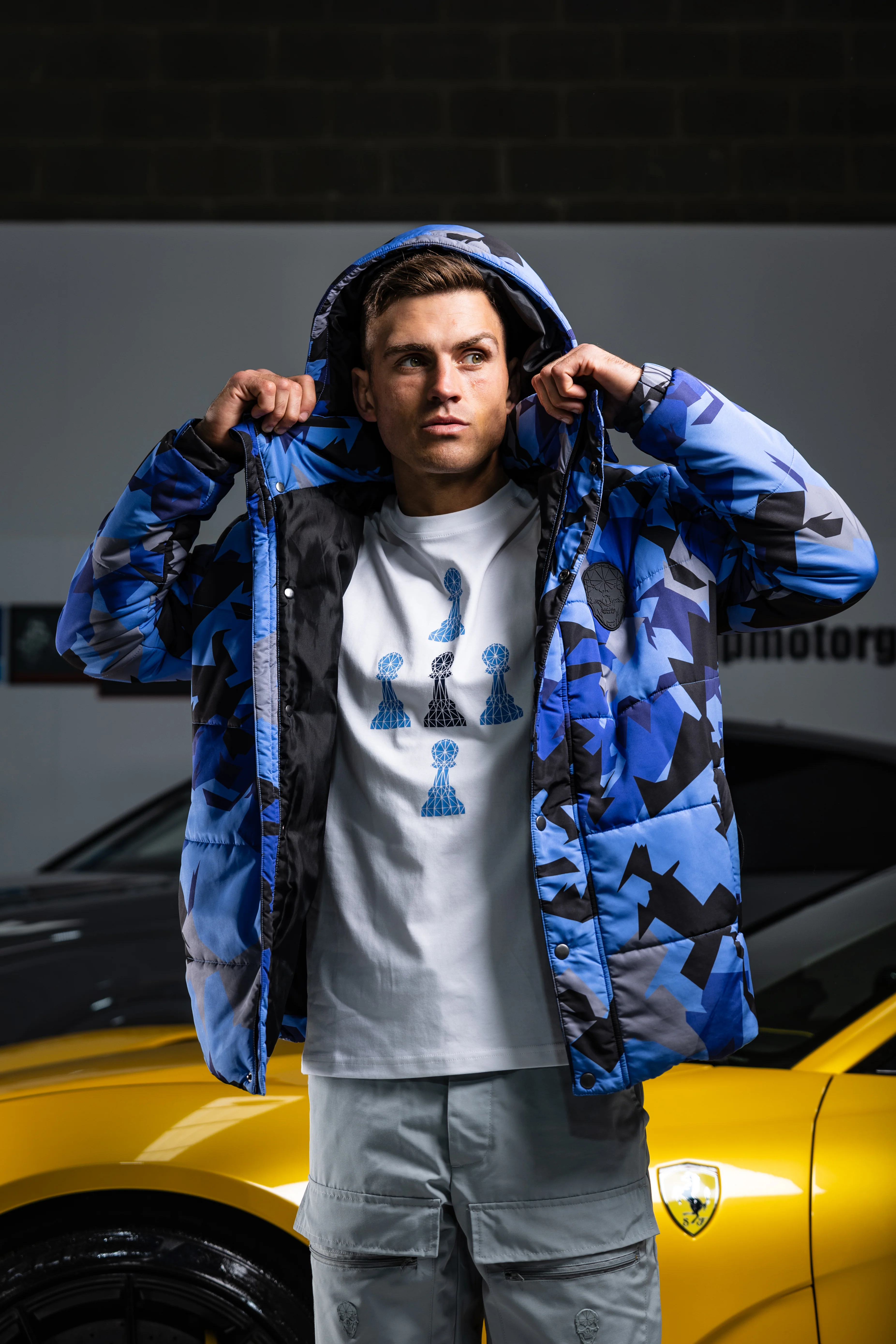 AMICO CAMO SKULL JACKET BLUE - Image 6
