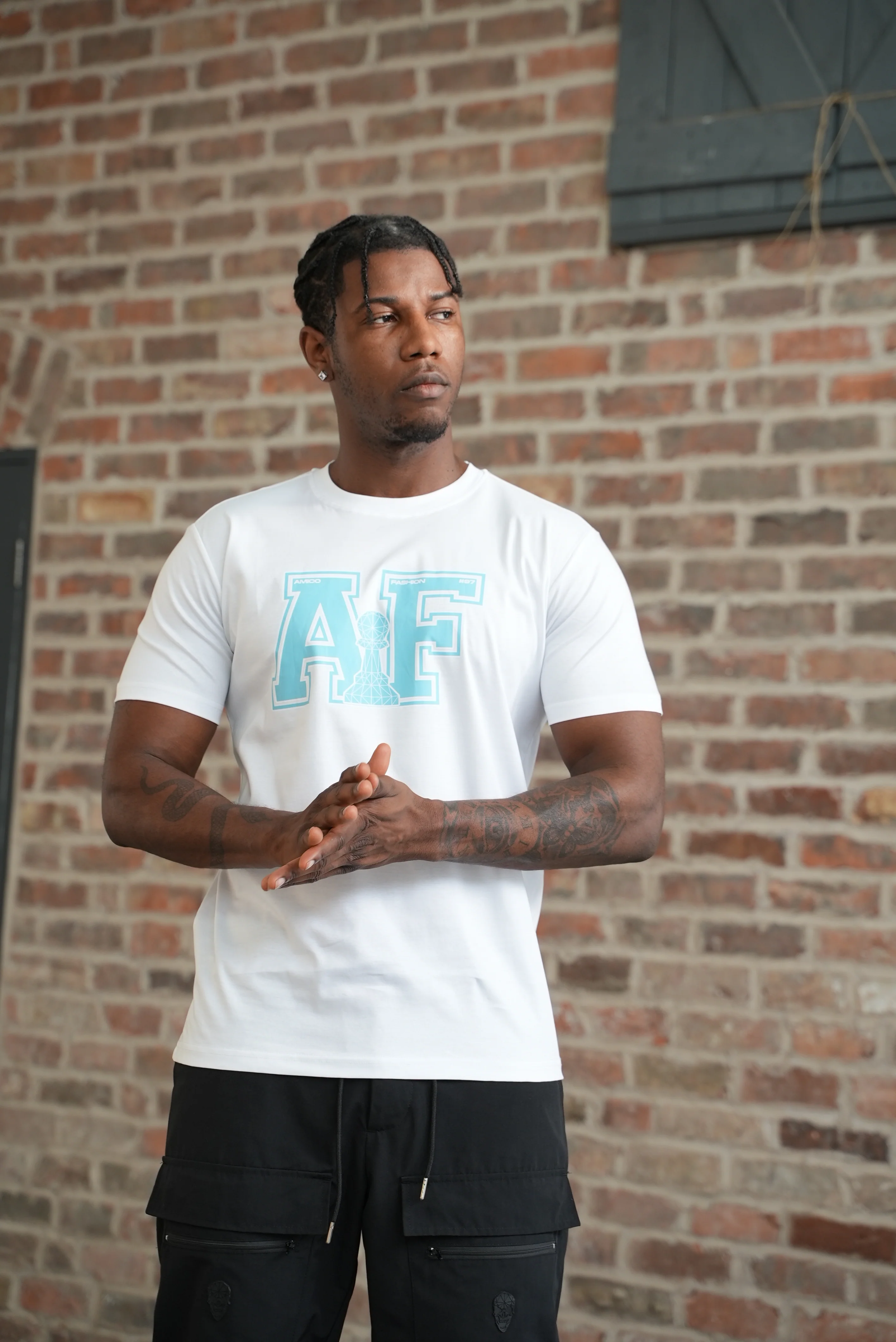 Men's AF Blue T-Shirt - Image 7